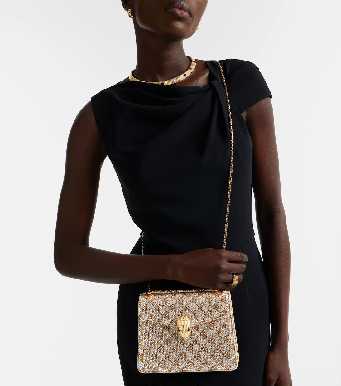 Bvlgari - Serpenti Forever embellished crossbody bag