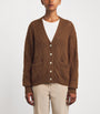 Weekend Max Mara Brown Rope Knit V-Neck Cardigan