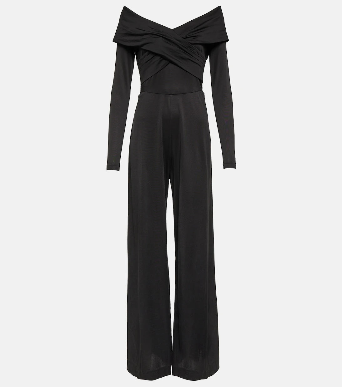 Diane von Furstenberg - Lucien jersey off-shoulder jumpsuit