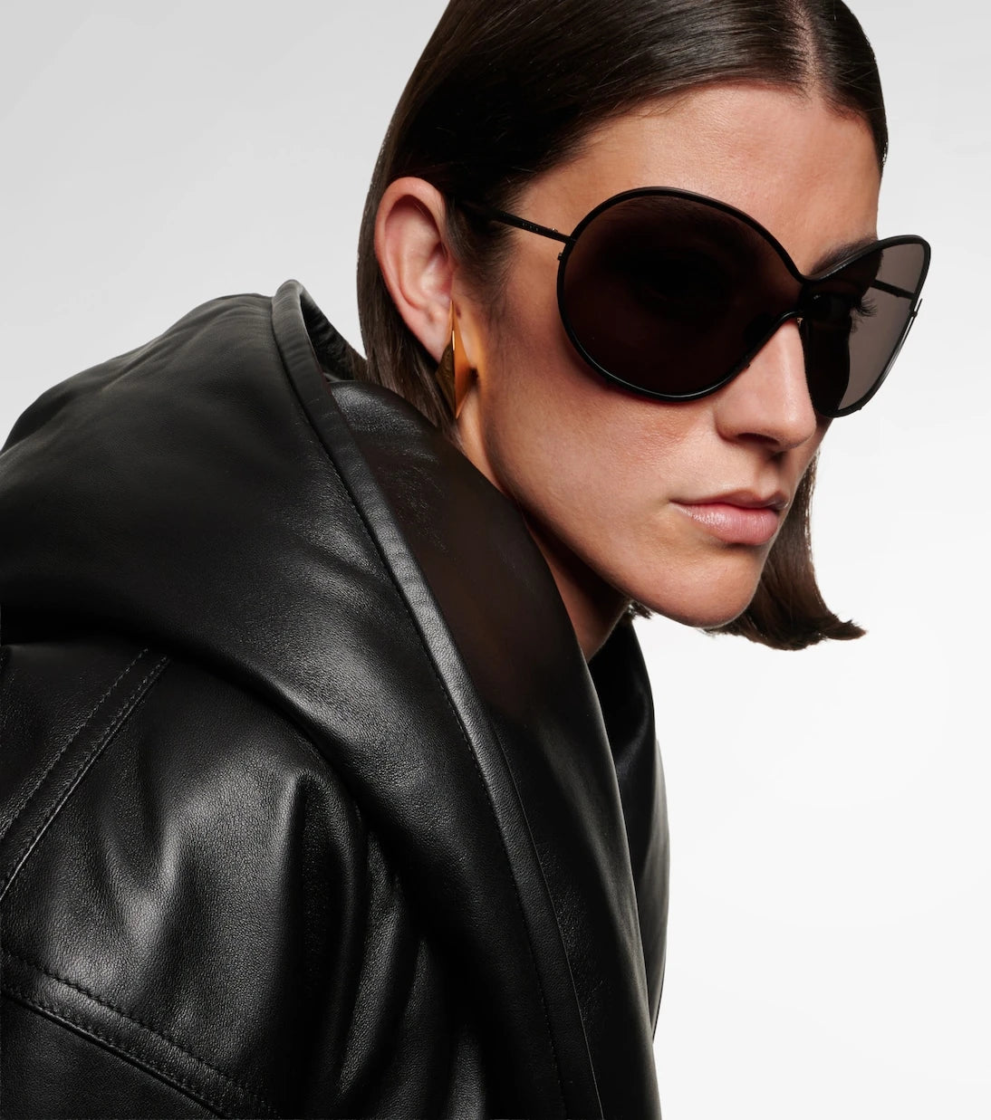 Alaïa - Lettering Logo oversized sunglasses