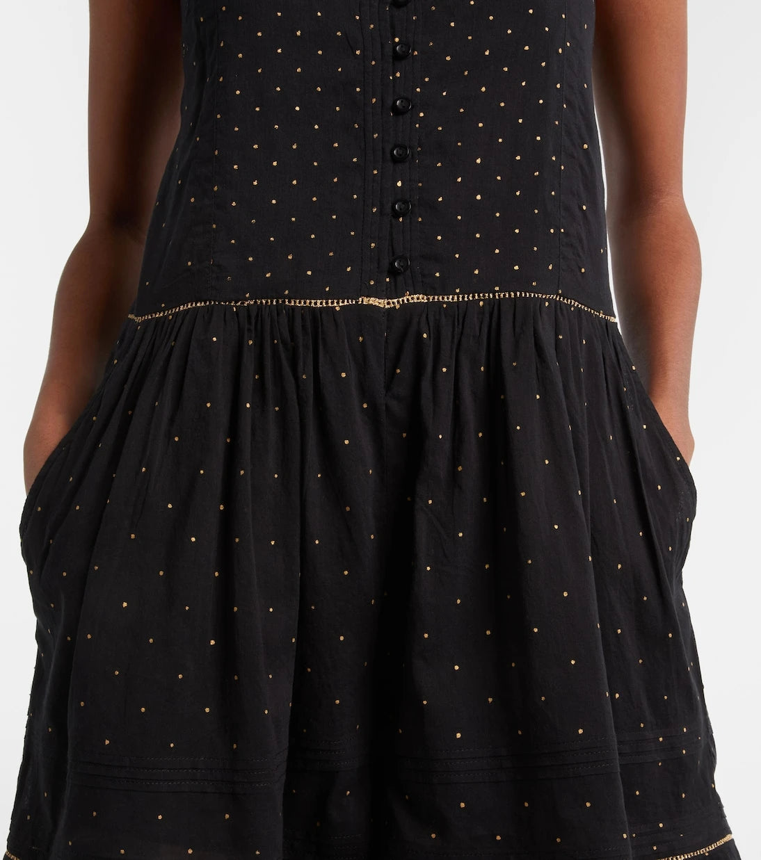 Marant Etoile - Vickie polka-dot cotton romper