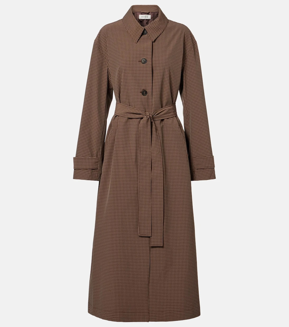 Róhe - Checked belted coat