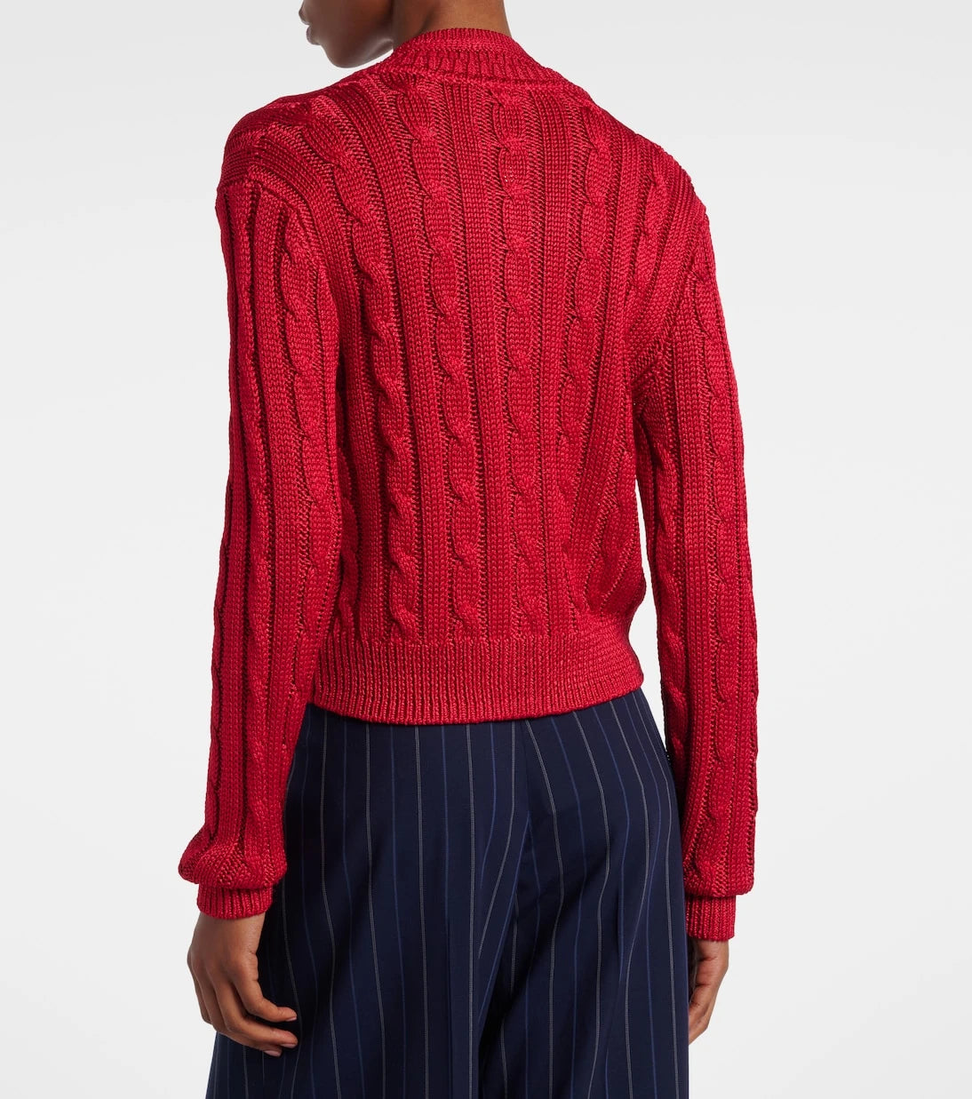 Ralph Lauren Collection - Cable-knit silk cardigan