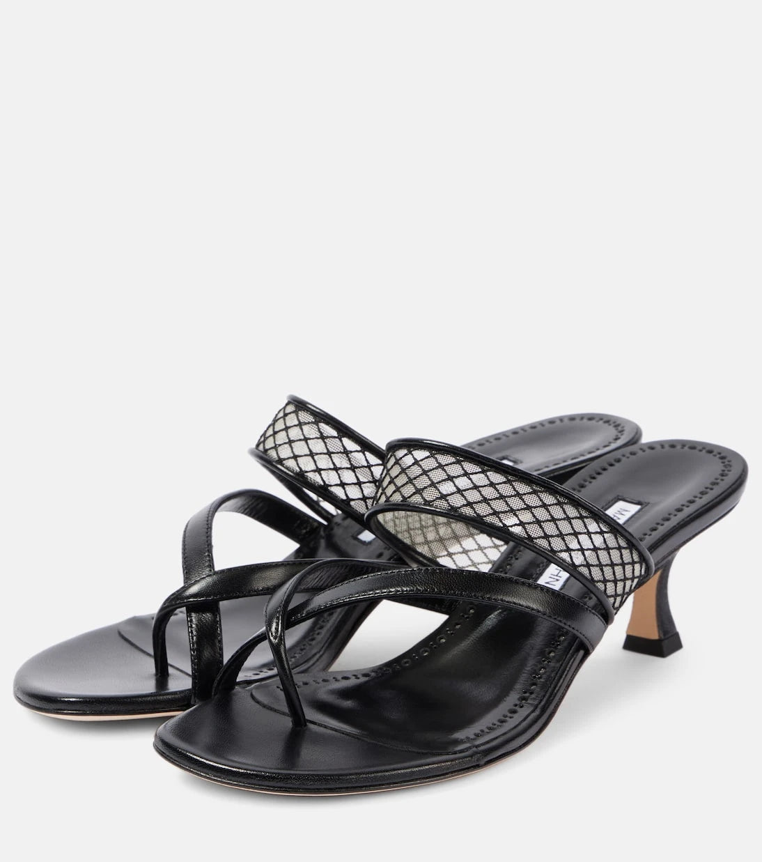 Manolo Blahnik - Sulna 50 leather mules