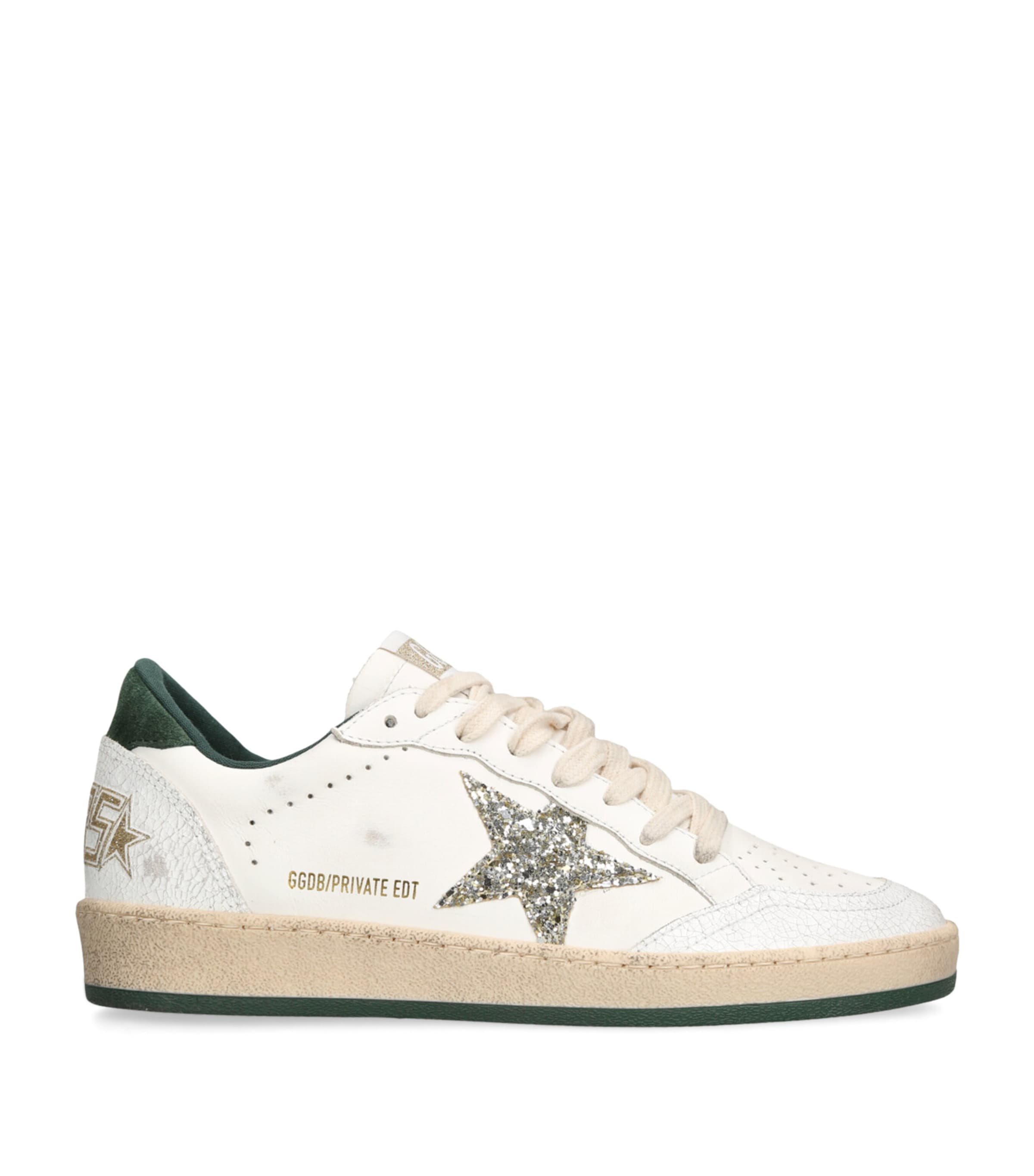 White Leather Ball Star Sneakers