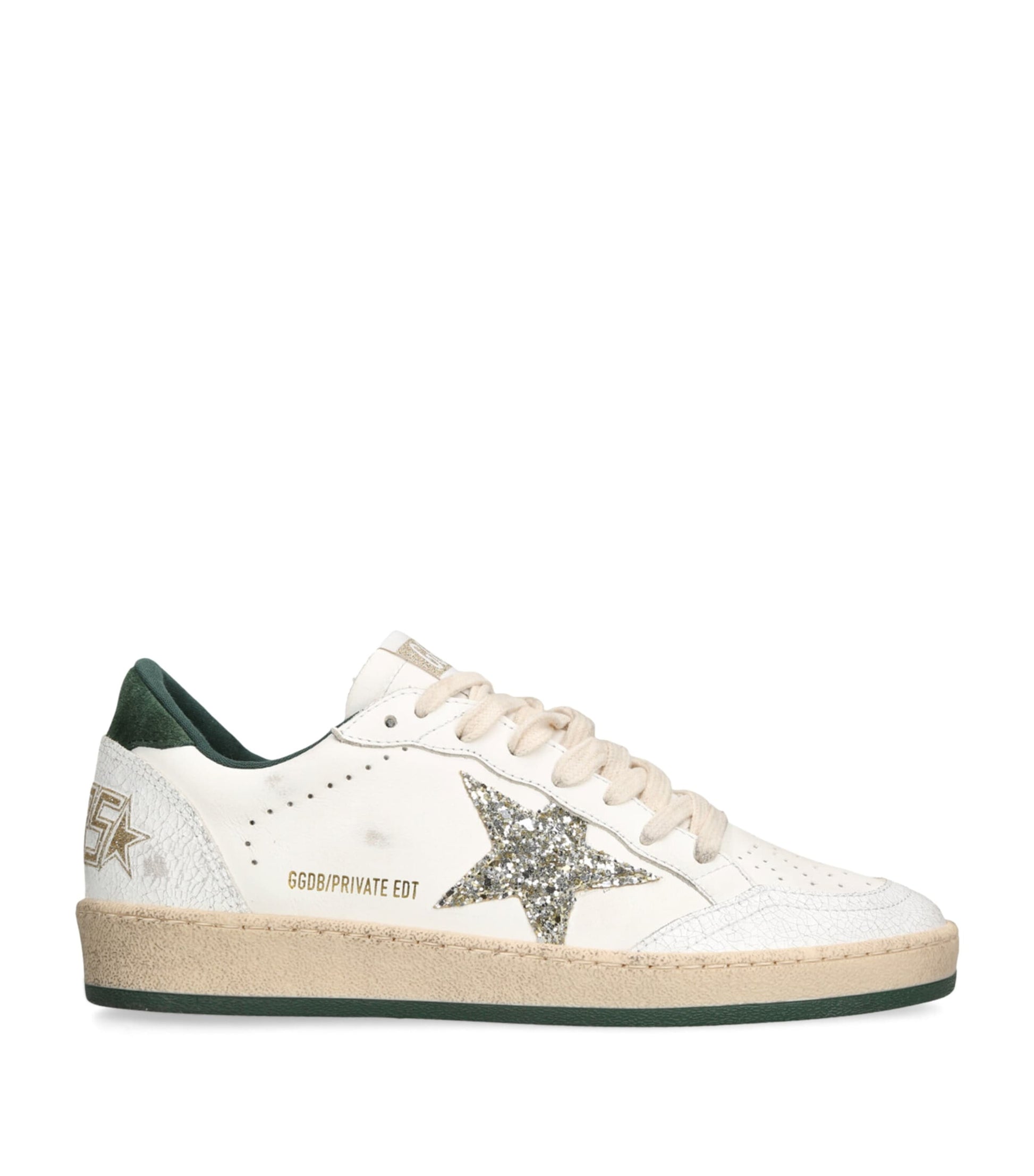 White Leather Ball Star Sneakers