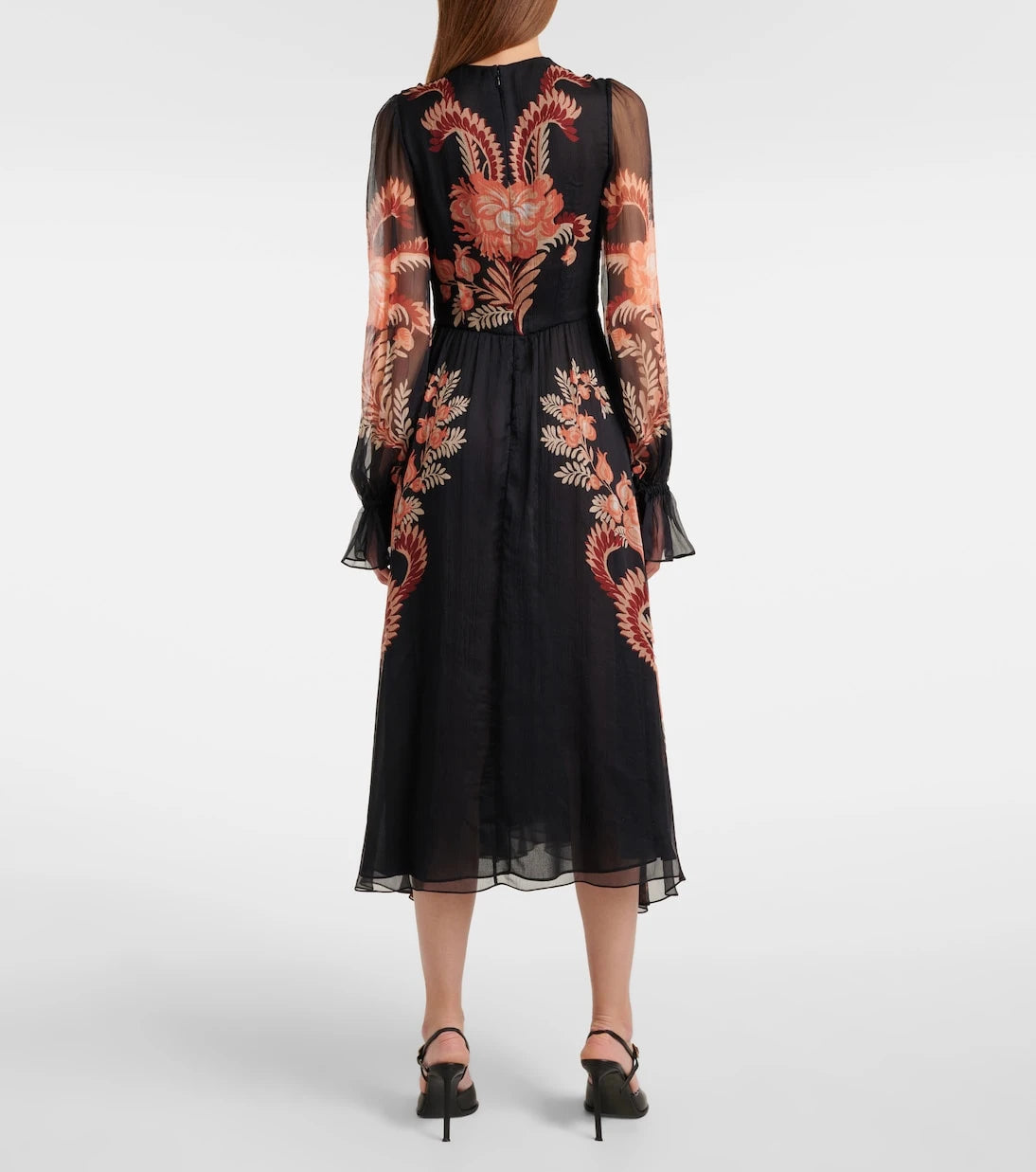 Etro - Floral silk midi dress