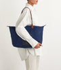 Navy Medium Nylon Tote Bag