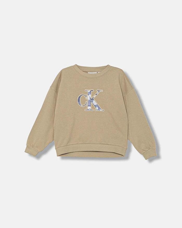 Calvin Klein Jeans Çocuk Pamuklu Sweatshirt