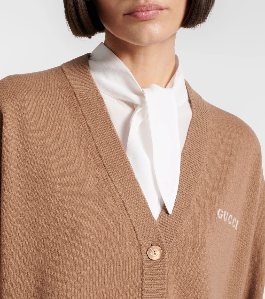 Gucci - Logo cashmere cardigan