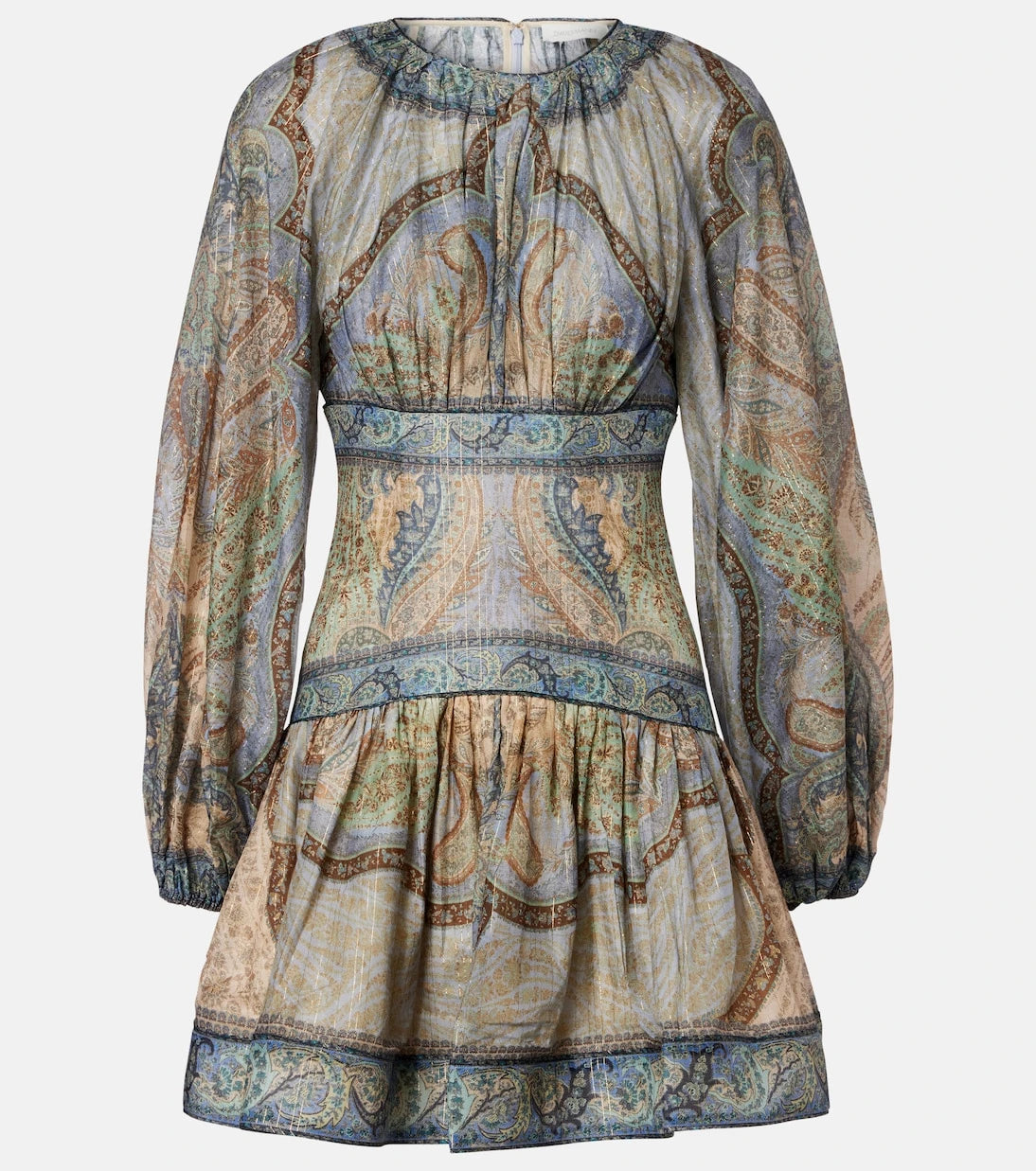 Zimmermann - Wanderlust cotton and silk-blend minidress