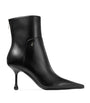 Jimmy Choo Black Cycas 80 Lambskin Ankle Boots