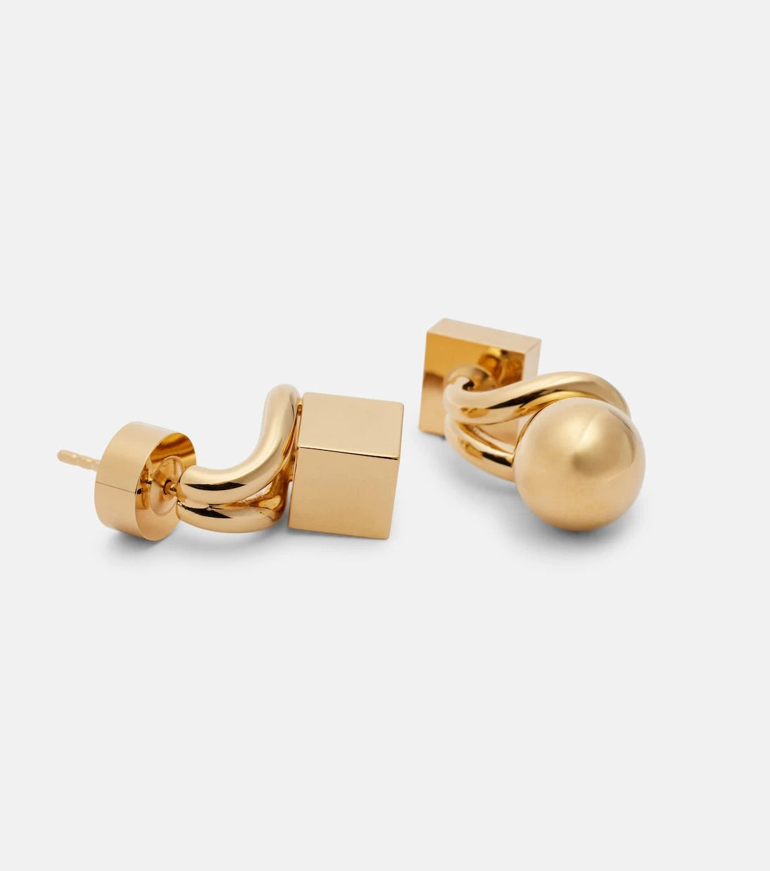 Jacquemus - Les Boucles Nodo asymmetric drop earrings