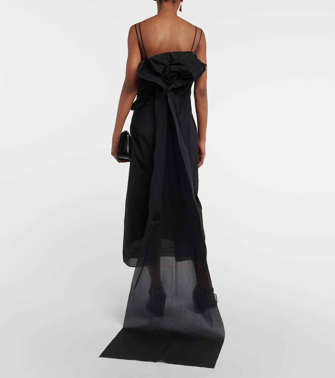 Prada - Embellished draped gown