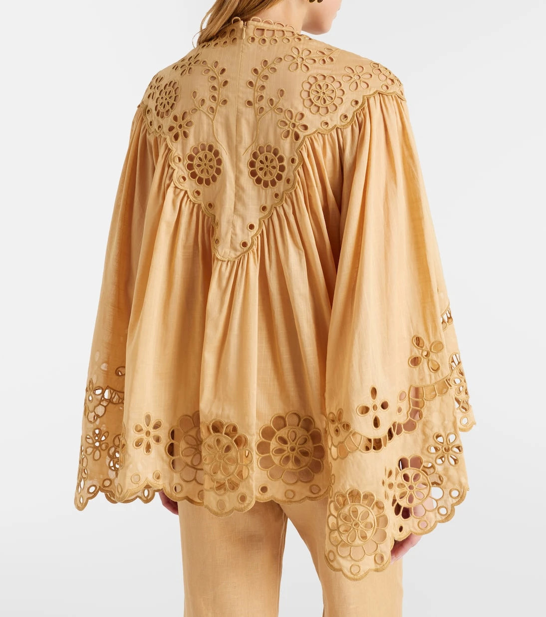 Zimmermann - Awaken broderie anglaise cotton blouse