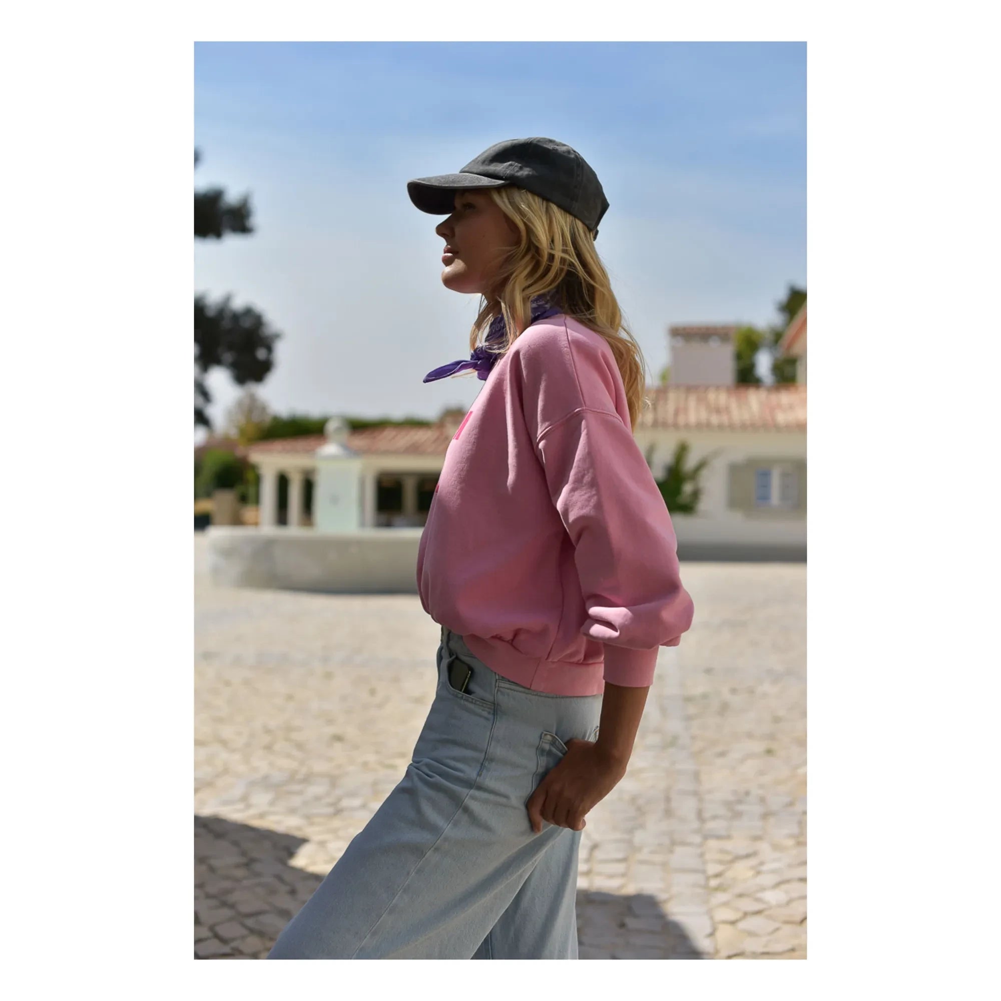 Marlot Paris - Romy Modern Love organic cotton sweatshirt - Women's collection | Pink