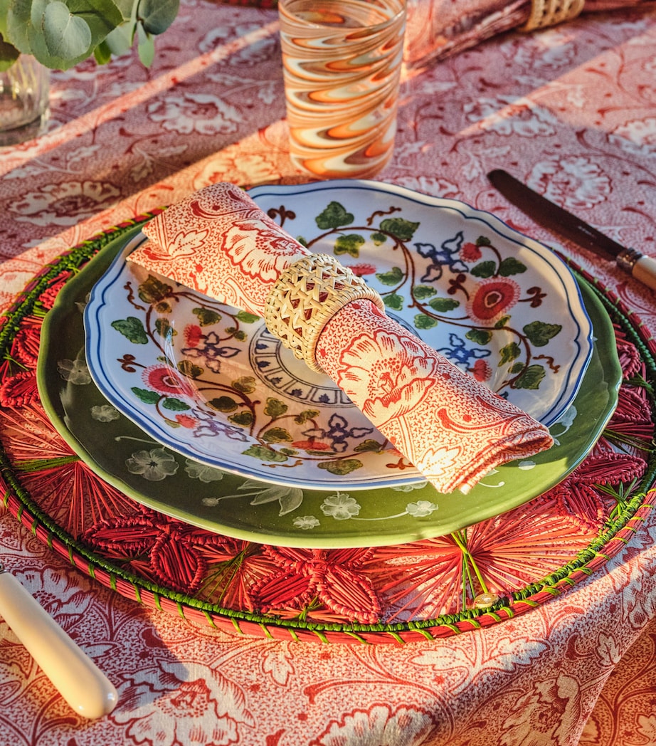 Cabana Magazine Set of 2 Rattan Sabbia Napkin Rings