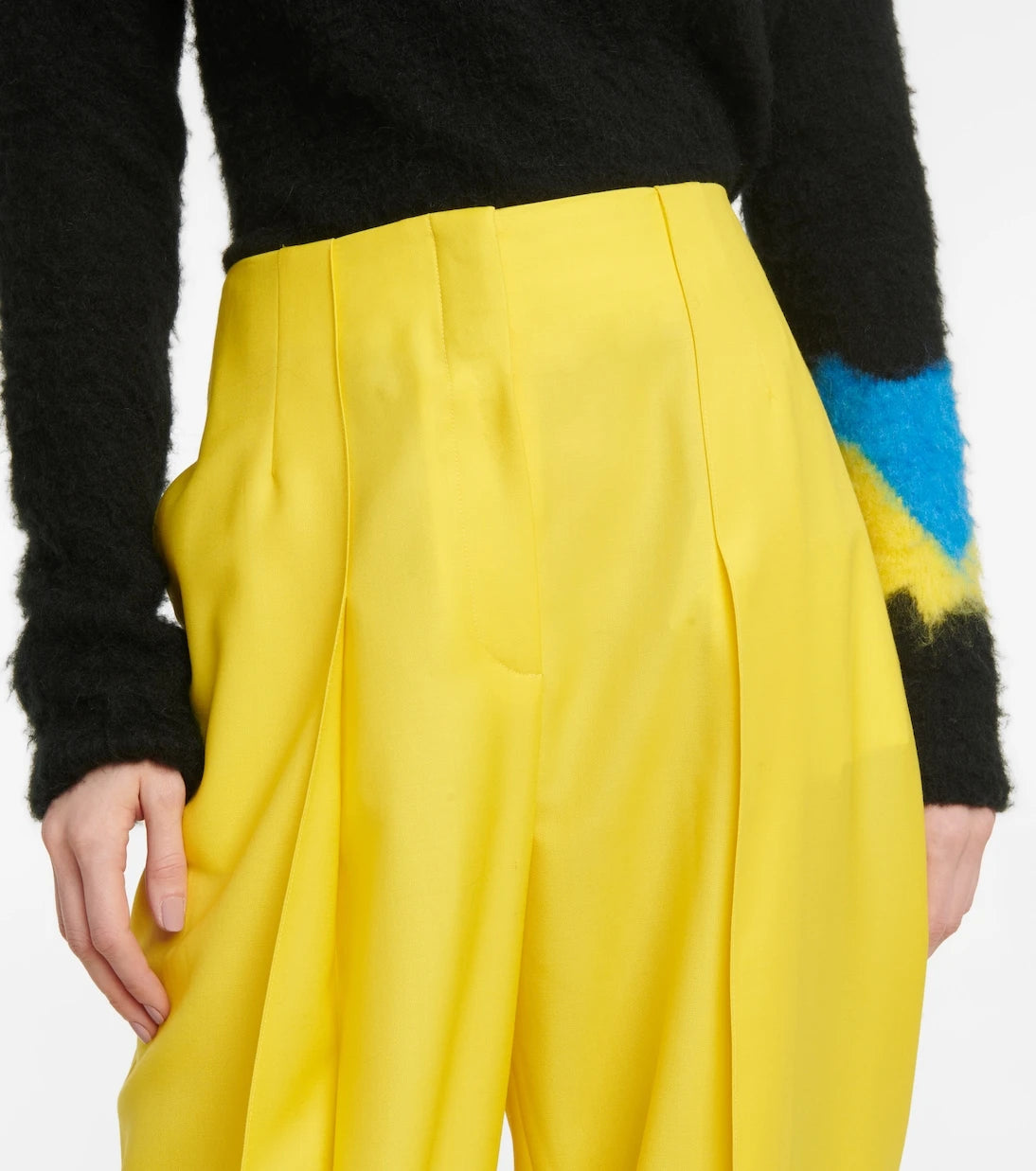 Loewe - High-rise wool twill pants