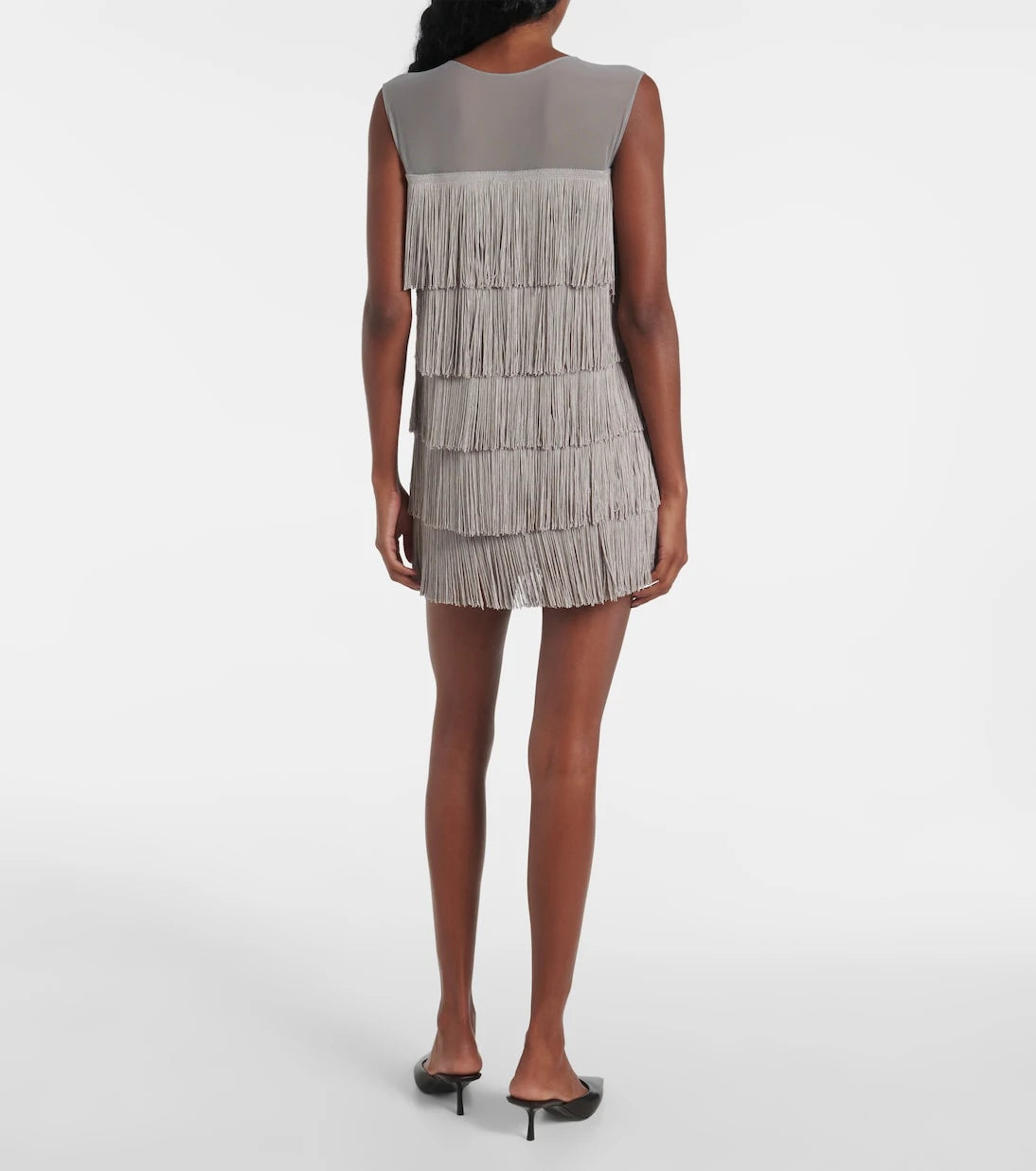 Norma Kamali - Pickleball fringed minidress