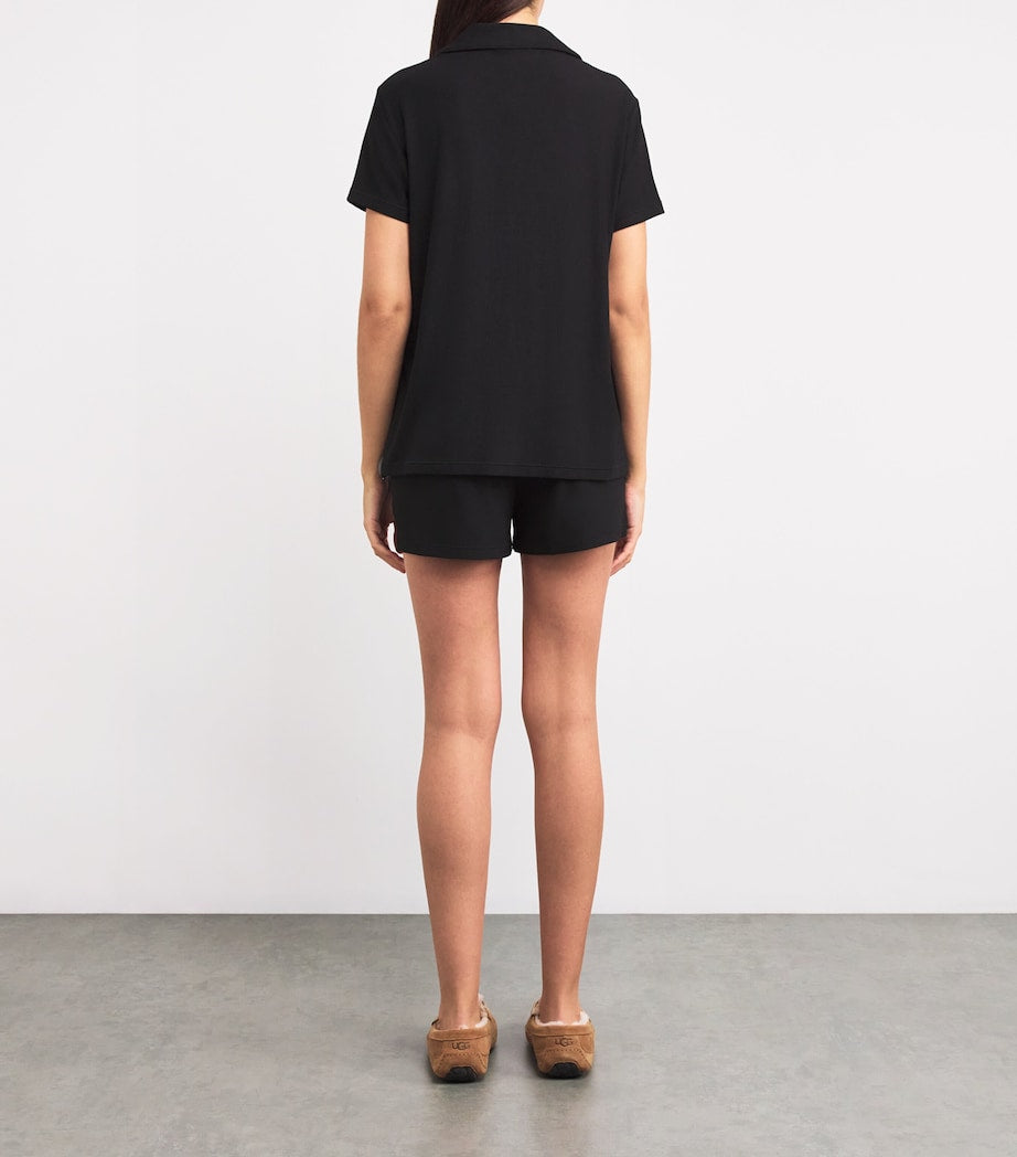 Skims Black Soft Lounge Short Pyjamas
