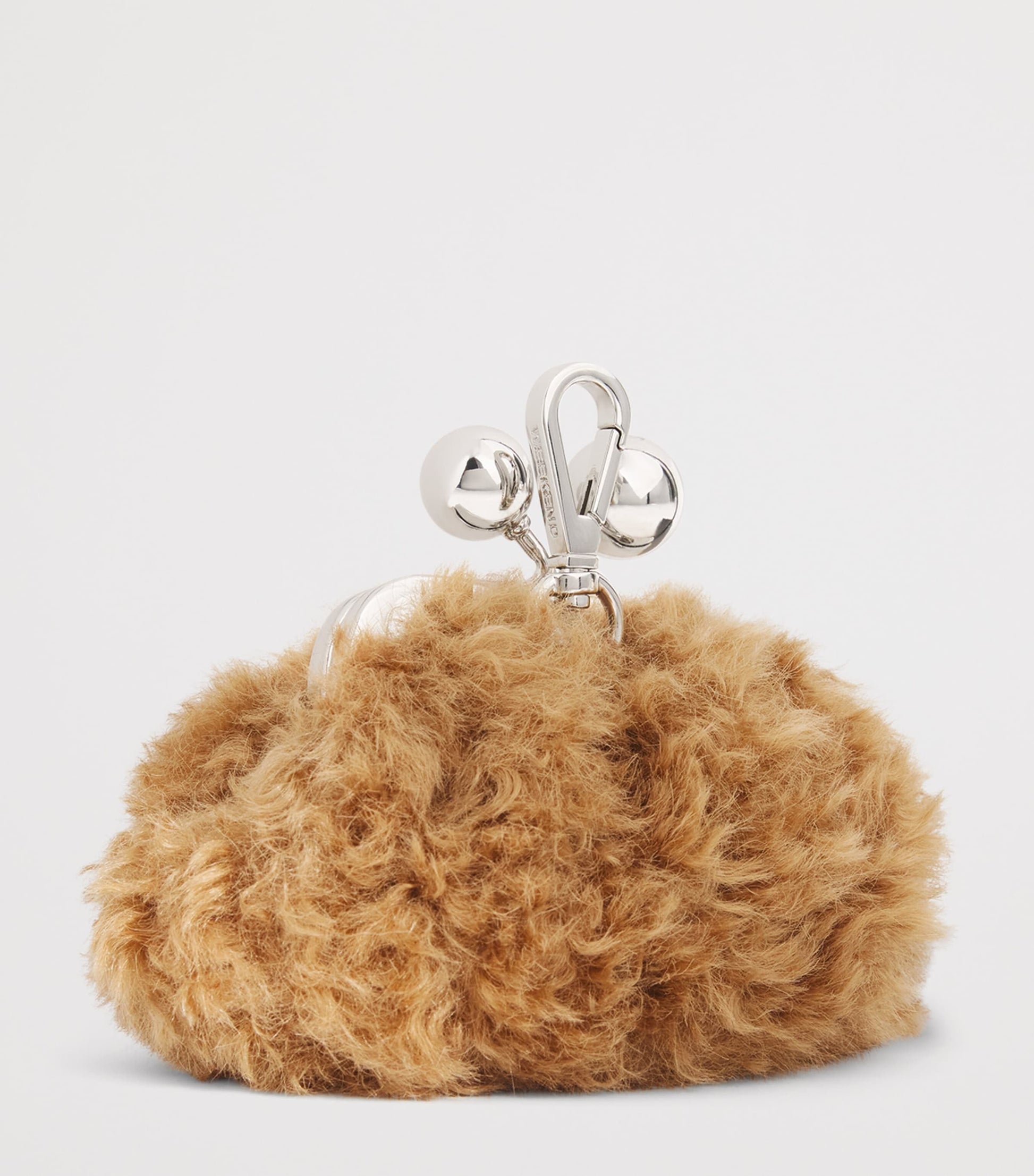 Weekend Max Mara Pink Faux Fur Pasticcino Nano Bag