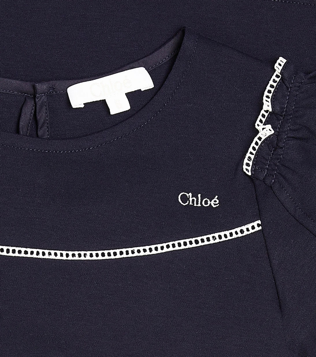 Chloé Kids - تي شيرت من القطن جيرسيه