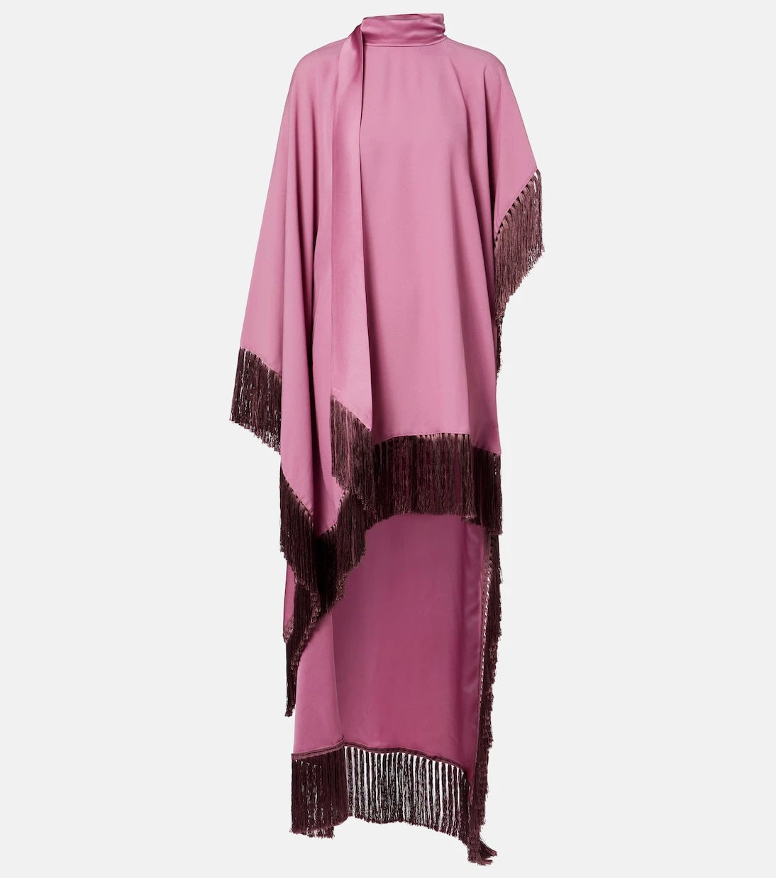 Taller Marmo - Asymmetric fringed satin kaftan