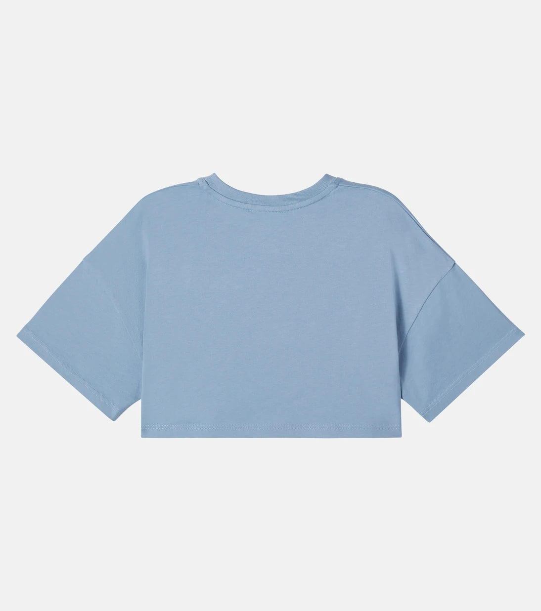 Chloé Kids - تي شيرت قصير من قطن الجيرسيه مزين بالشعار