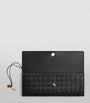 Bottega Veneta Black Leather Andiamo Clutch Bag
