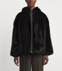 Black Mink Technical Parka Jacket (64cm)