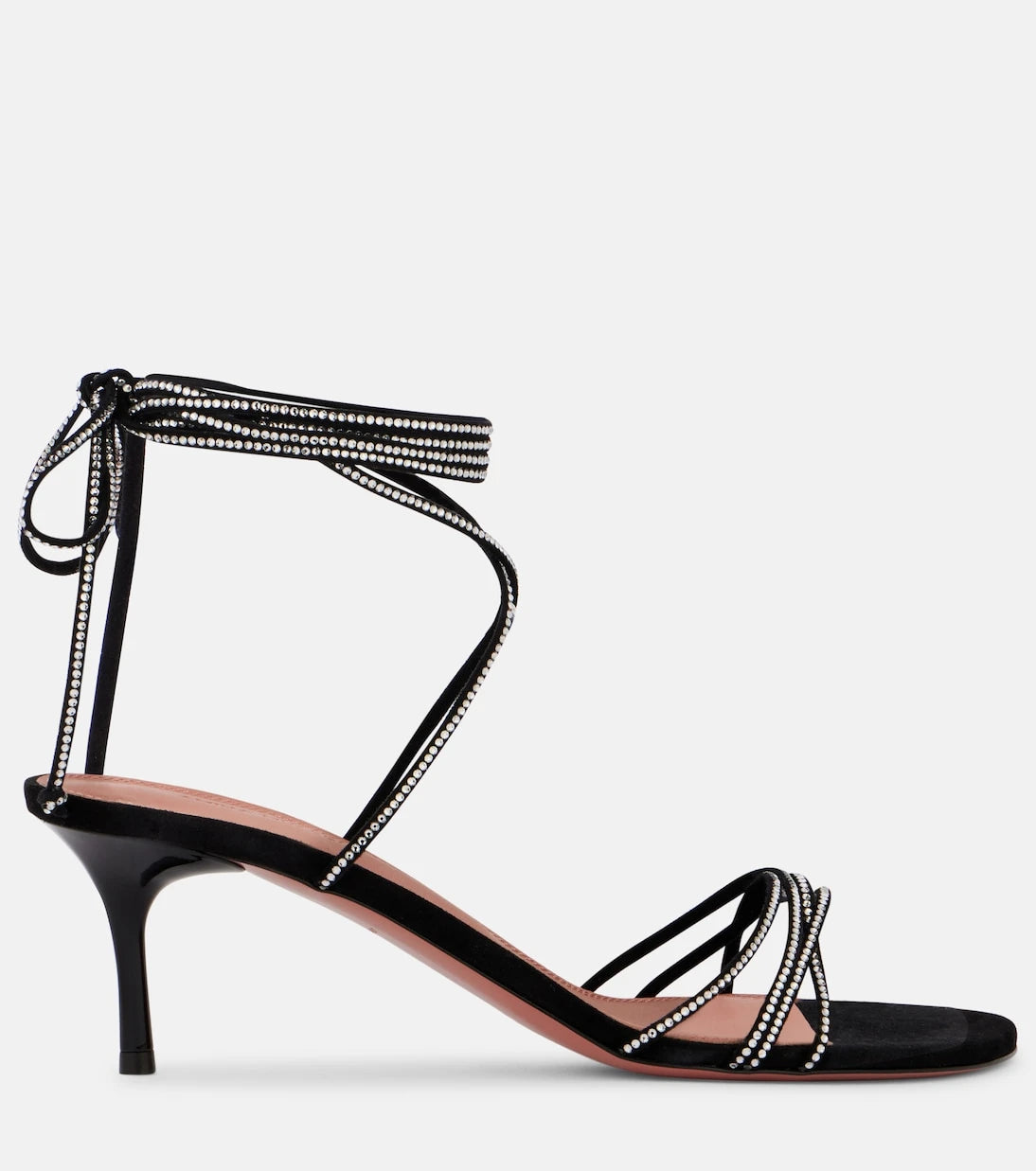 Amina Muaddi - Lori 60 crystal-embellished suede sandals