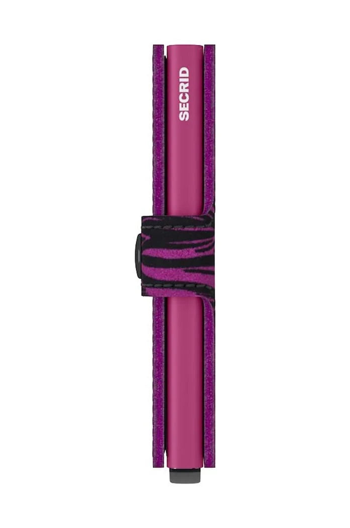 Кожен портфейл Secrid Miniwallet Zebra Fuchsia
