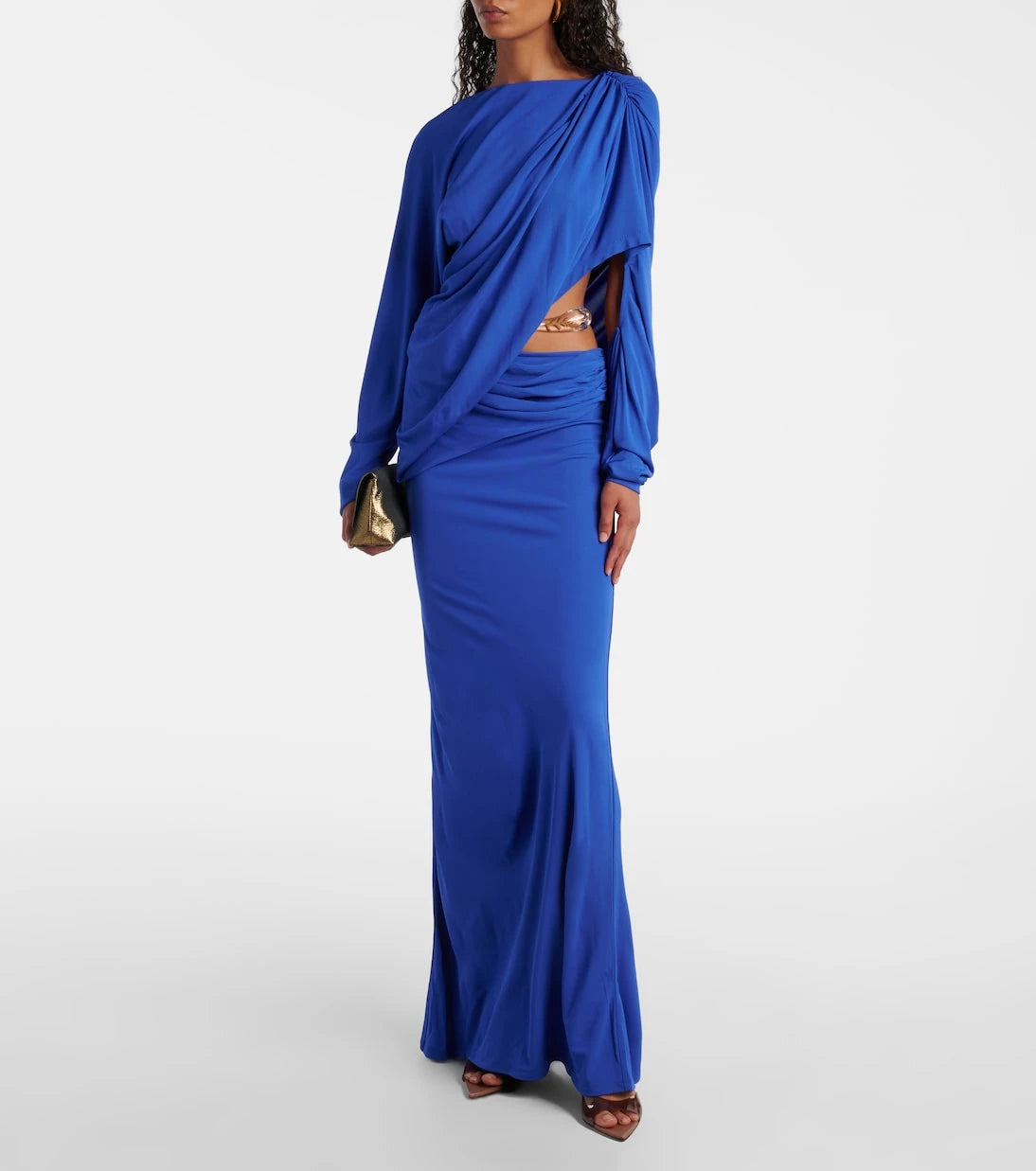 Christopher Esber - Encased Nature draped jersey gown