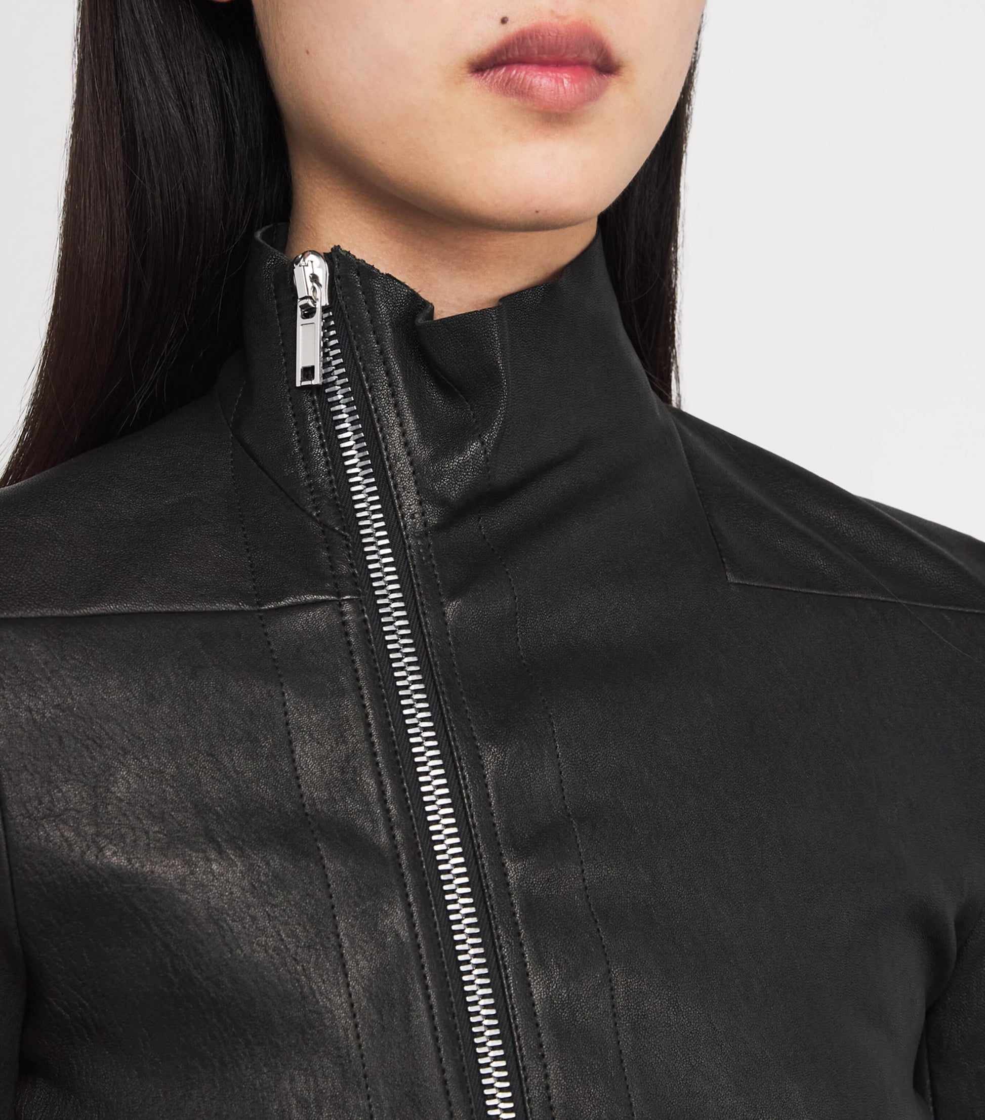 Rick Owens Black Lamb Leather Gary Jacket