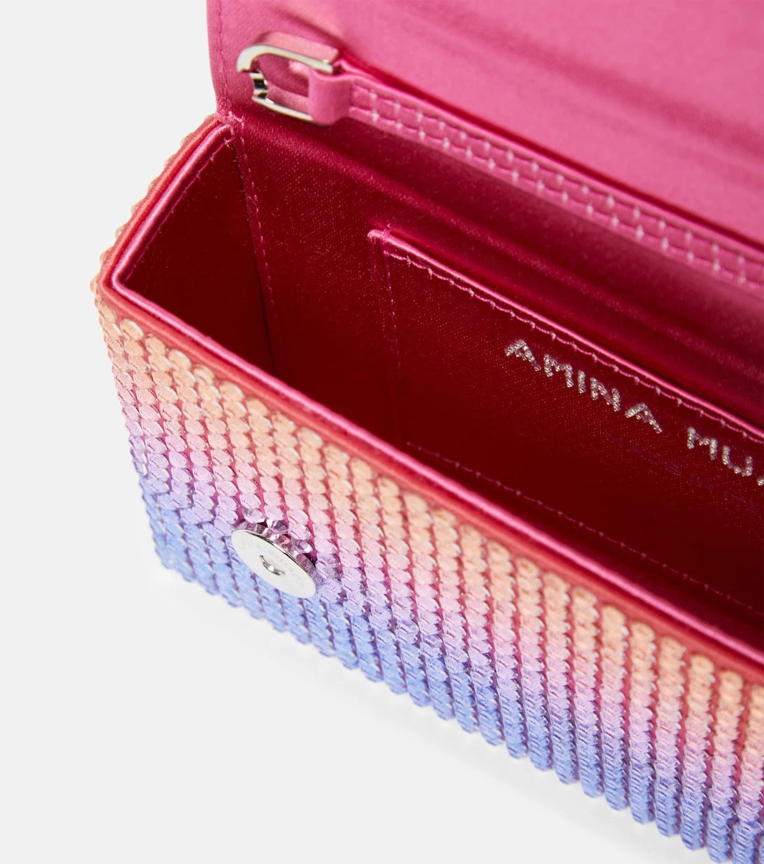Amina Muaddi - Super Amini Paloma Mini embellished clutch