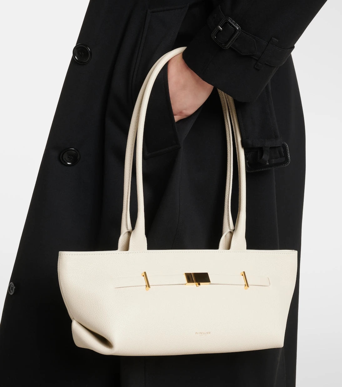 حقيبة كتف جلدية DeMellier - New York