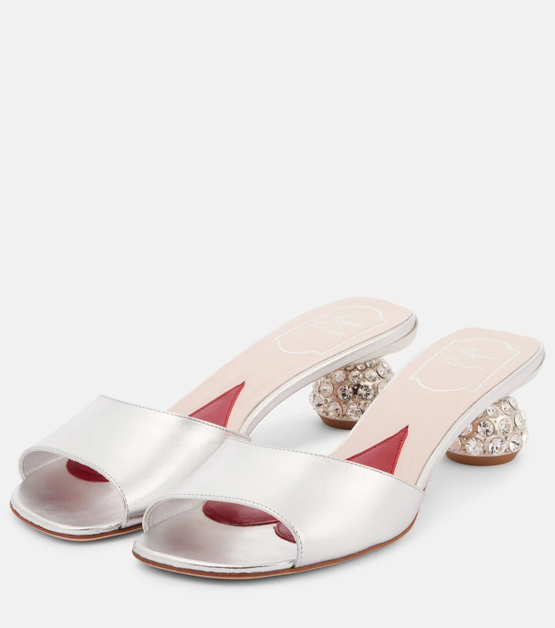 Roger Vivier - İşlemeli deri mule terlik
