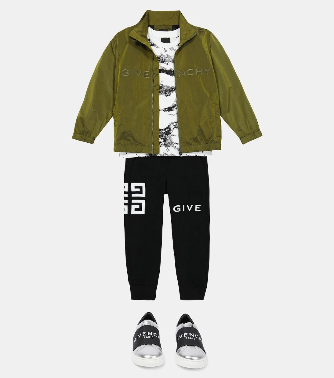 Givenchy Kids - Printed white T-shirt