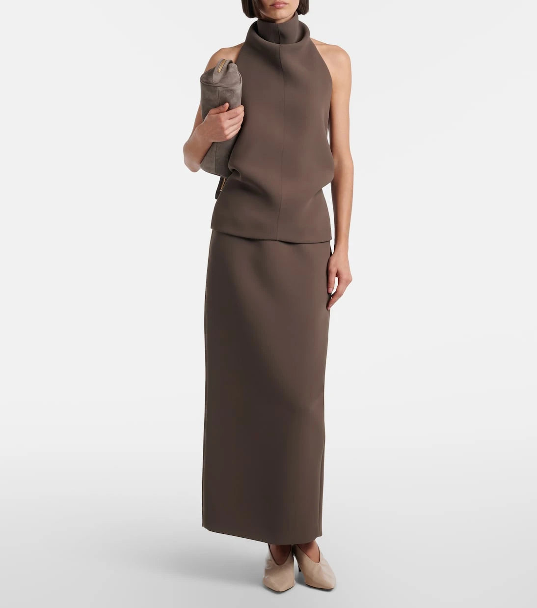Khaite - Winton crêpe maxi skirt