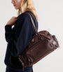 Large Washed Leather Shoulder Bag