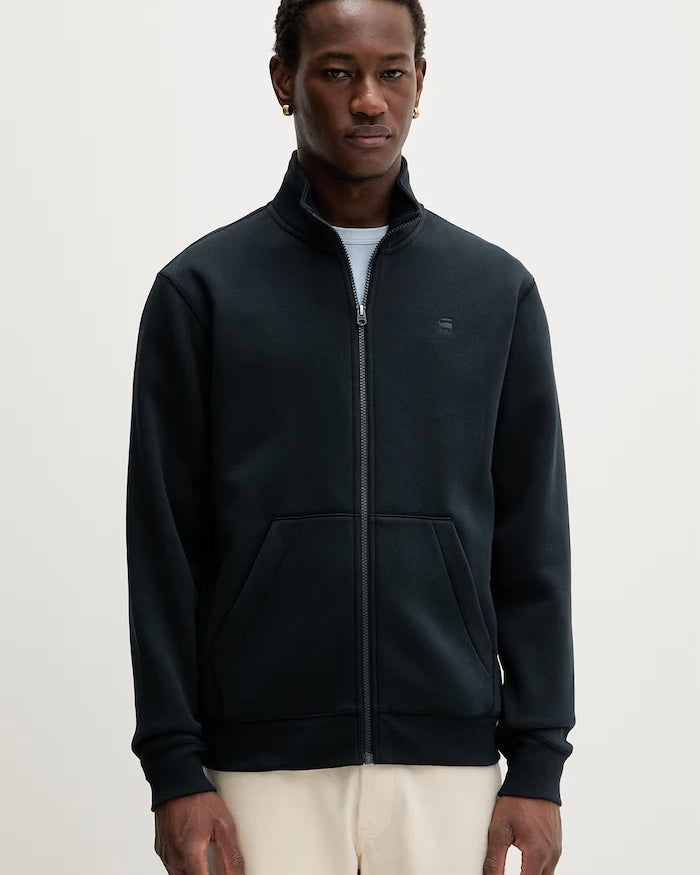 G-Star fermuarlı erkek pamuklu sweatshirt Premium core track