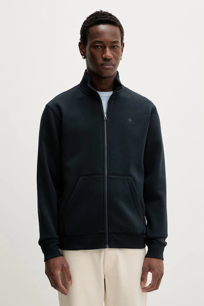 G-Star fermuarlı erkek pamuklu sweatshirt Premium core track