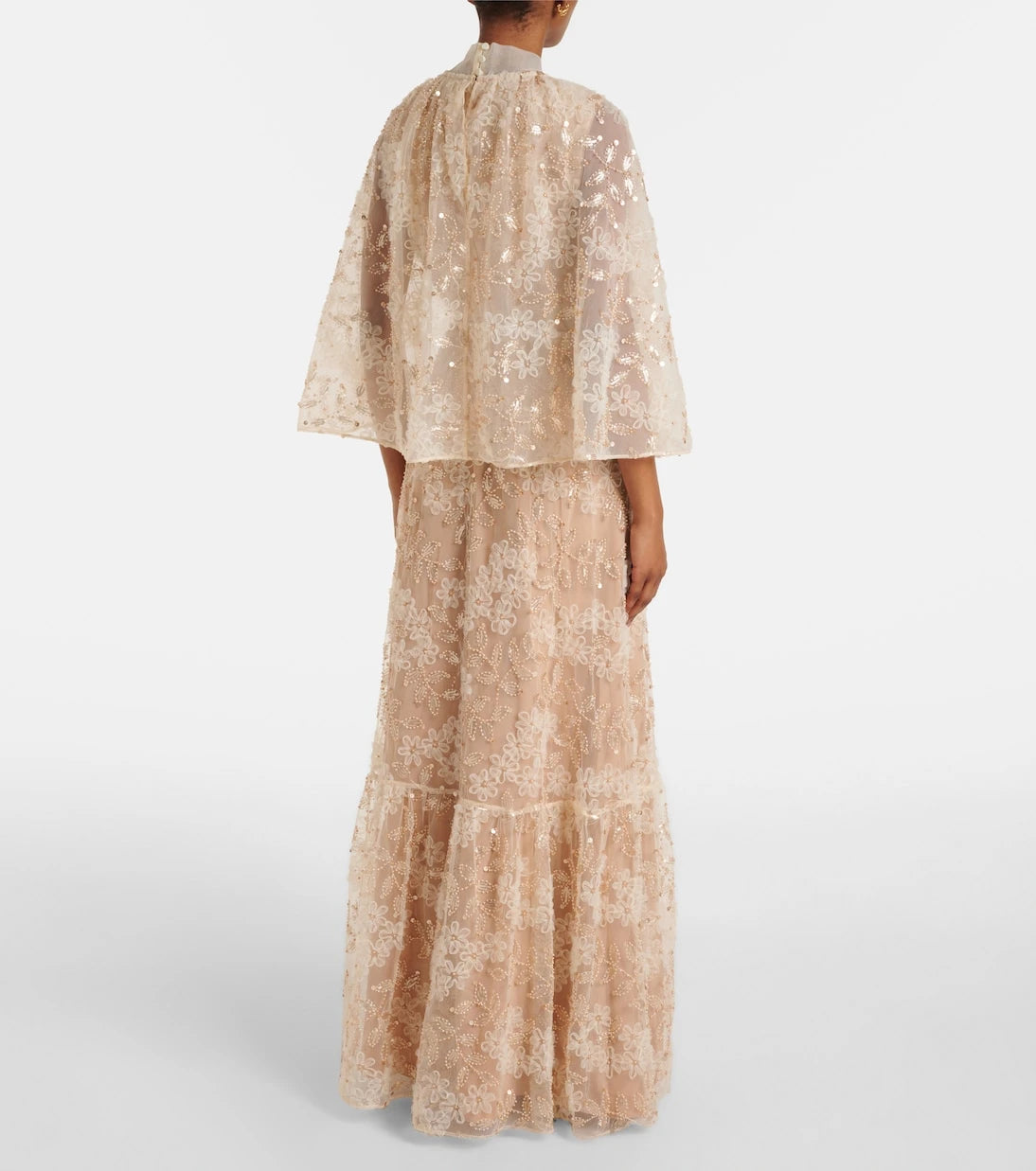 Self-Portrait - Embroidered caped gown