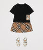 Burberry Kids Cotton Check-Patch T-Shirt (6-24 Months)