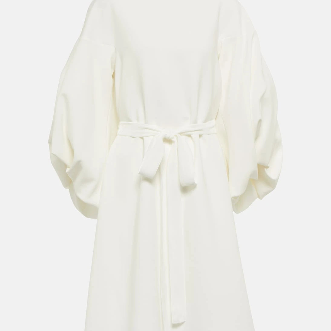 Roksanda - Bridal puff-shoulder crêpe minidress