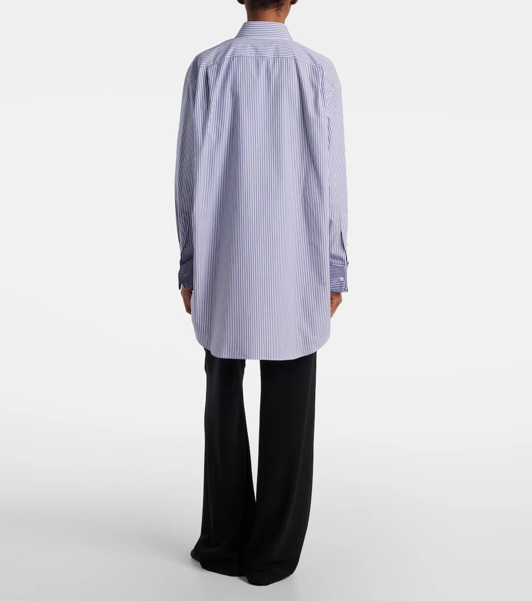 The Row - Ment Bengal stripe cotton poplin shirt