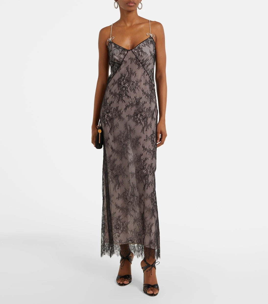 Blumarine - Rebrodé lace midi dress