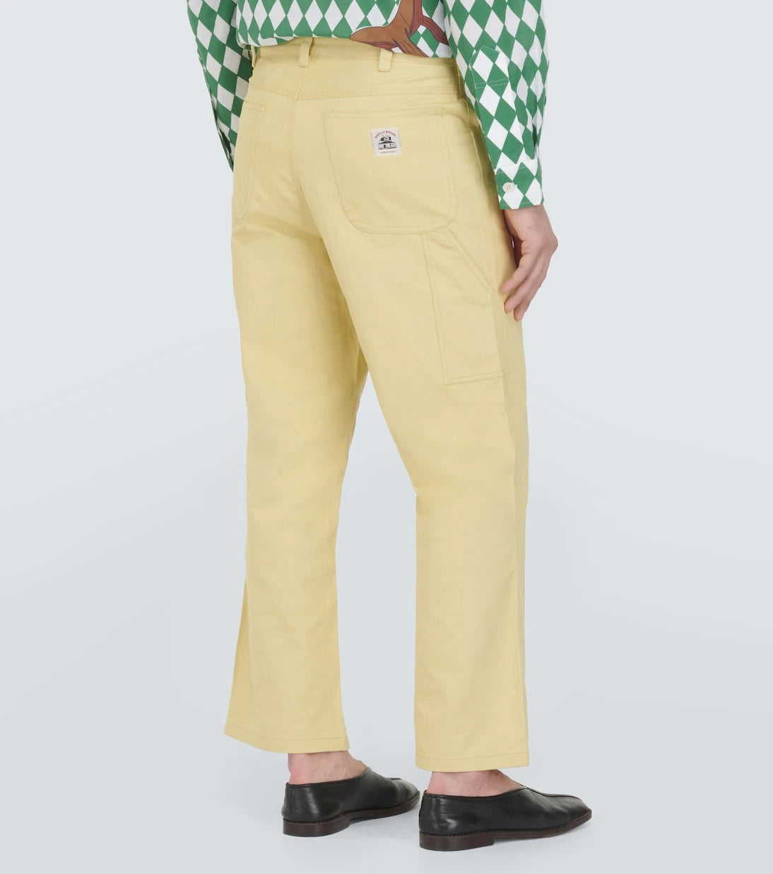 Bode - Brook cotton canvas wide-leg pants