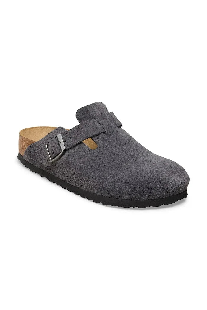 Birkenstock чехли сабо от велур Boston