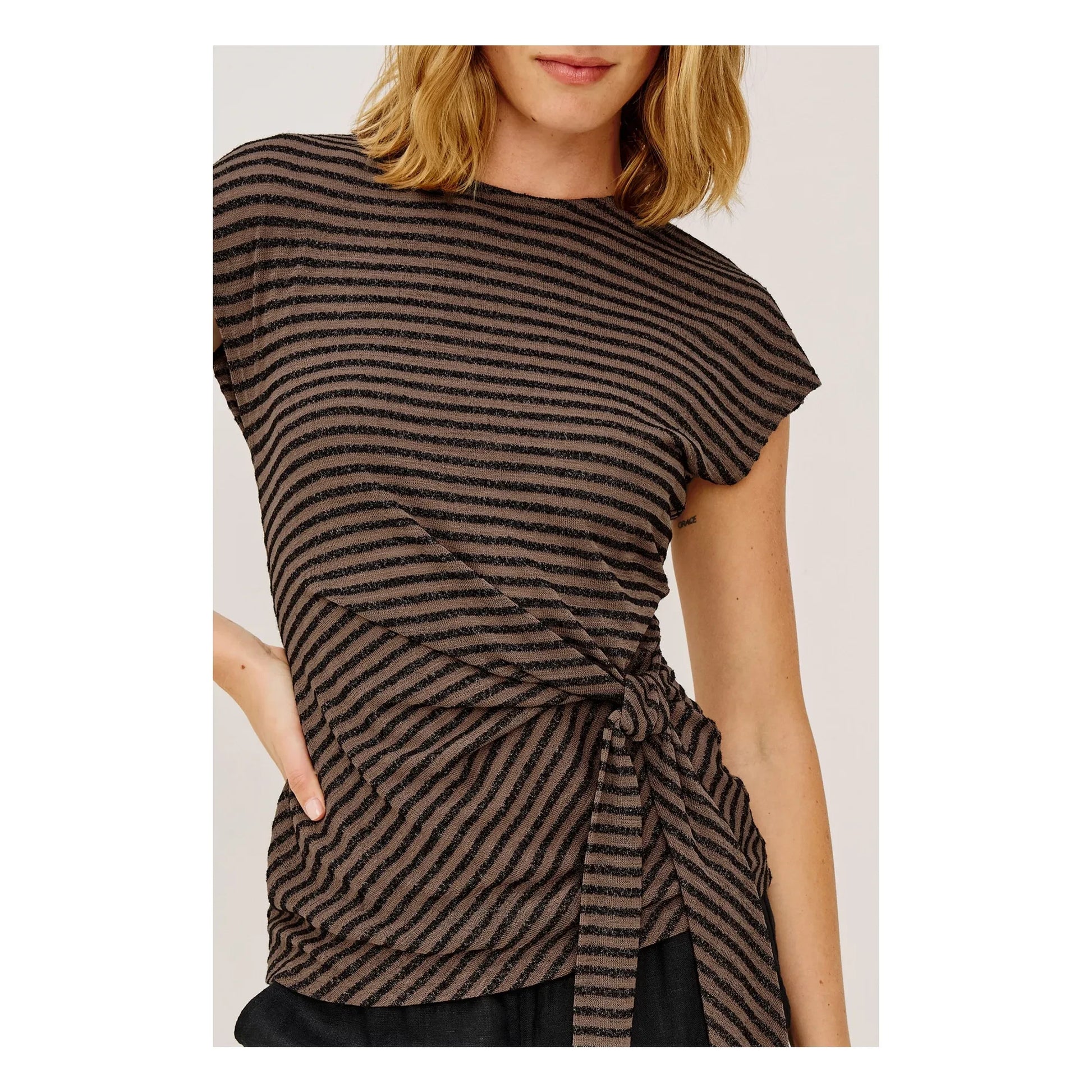 Rails - Gabbie Stripes Top | Chocolate